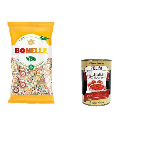 Bonelle Geleès PETIT Weichbonbons ohne tierische Gelatine, natürliche Aromen 1000 gr Fruchtgummis italienisch Original