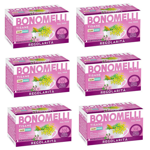 Bonomelli Tisane Regolarità Um Ihre Regelmäßigkeit wiederzugewinnen mit Fenchel Rhabarber Senna und Tamarindenextrakt fördert 6x italienisch Original