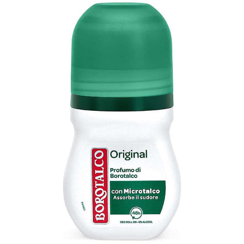 Borotalco 8x Borotalco ROBERTS deo roll - on ohne Alkohol deoroller aus itali 50ml Original italienisch