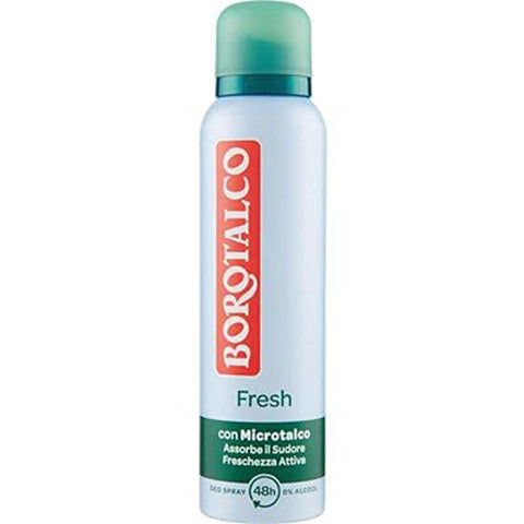 Borotalco Set 12 Babypuder Deodorant Spray Active Fresh ml 150 Pflege und Hygiene des Körpers italienisch Original