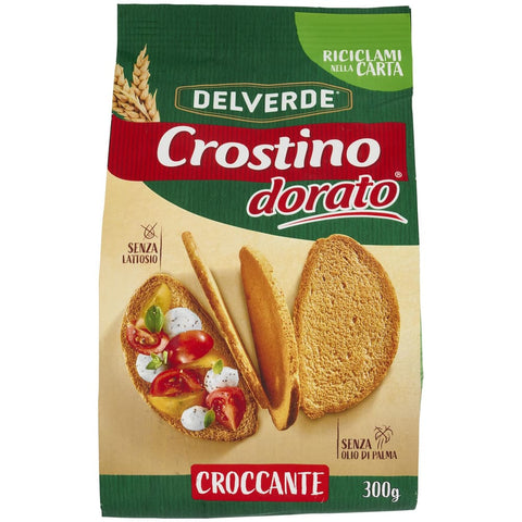 Buitoni Paniermehl & Knödelbrot Buitoni Crostino Dorato Croccante knuspriger goldener Crouton Snacks 300g Original italienisch 8000300136173