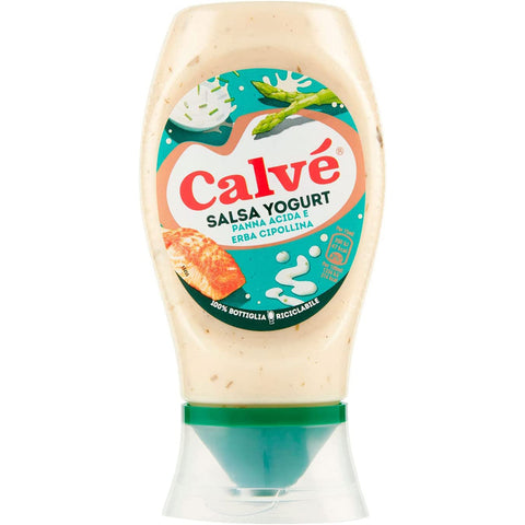 Calvè Salsa Yogurt, con panna acida ed erba cipollina Joghurtsauce 3x240ml Original italienisch