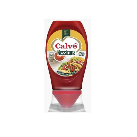 Calvé Salsas Calvé Salsa Messicana mit Tomaten und Chili Ideal für Gemüse und Fleisch Gluten frei 250 ml italienisch Original 8712100707063