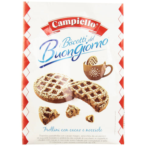 Campiello Biscotti del Buongiorno Frollini con cacao e nocciole Shortbread mit Kakao und Haselnüssen 700 g biscuits cookies 100% Italienische Kekse italienisch Original