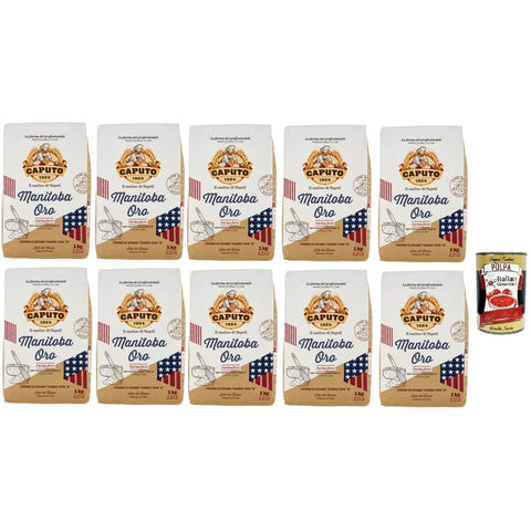 Caputo Koch- & Backzutaten Caputo Manitoba Oro Farina "0" weicher Weizenmehl Elastisches Mehl mit einem hohen Proteinwert ideal für Gebäck und eingelassenes Produkt. 10x1 Kg italienisch 8014601034168