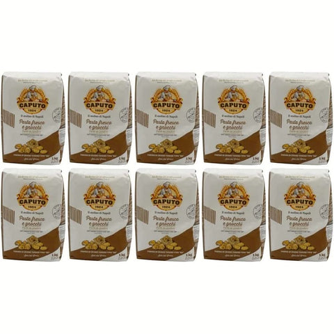 Caputo Kurze Pasta Caputo Farina Tipo '00' Pasta Fresca e Gnocchi - Weichweizenmehl für Pasta & Gnocchi (10 x 1 kg) Original italienisch 8014601027153