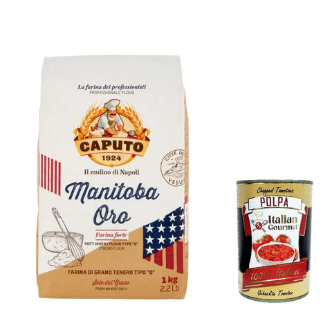 Caputo Farina Molino Manitoba oro Pizza Napoli Pizzamehl Pizza Mehl 1 kg Paniermehl & Knödelbrot italienisch Original