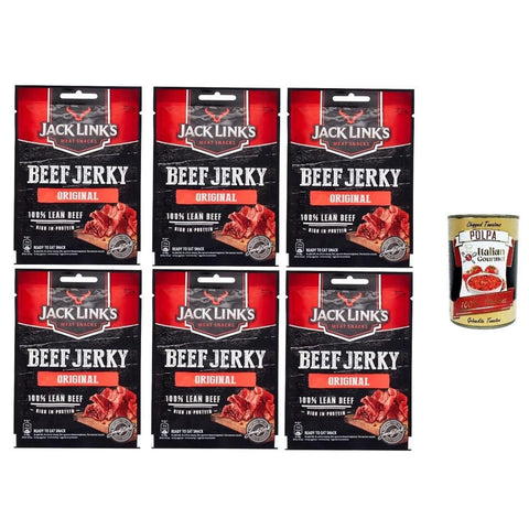 Carne di Abgepackter Aufschnitt Carne di Manzo Essiccata Original getrocknetes Rindfleisch 6x25 g italienisch Original Pastasauce + kostenlos Polpa di Pomodoro 400 g 4251097402888