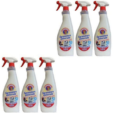 Chante Clair Sgrassatore universale Superpotente 625 Entfetter Reiniger 6x Original italienisch Haushalt