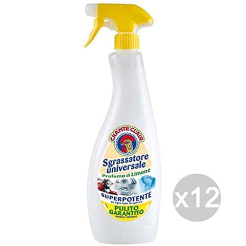 Chanteclair Allzweckreiniger Chanteclair Set 12 Chante Clair Fettlöser 625 Spray Zitrone Reinigungsmittel reinigen und der Haus italienisch Original Allzweckreiniger 7438634621088