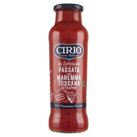 Cirio Gemüse Cirio Passata di Pomodoro Maremma della Toscana Extrafine Tomatensauce aus Toscany passierten Tomaten 700g 12x Original italienisch inkl. Italian Gourmet Polpa 400g 8001440134418
