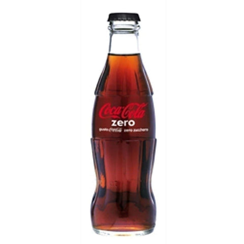 Coca-Cola Cola Coca-Cola KARTON 24 COCA COLA ZERO GLASFLASCHE 330 ml italienisch Original 5449000147196