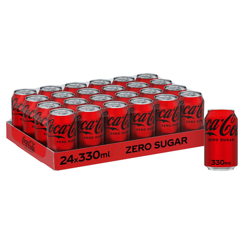 Coca-Cola Zero Sugar Coca Cola Zero Sugar 24 x 330 ml Dosen Original italienisch