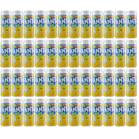 Coca-Cola Fanta Limonata Zero Zitrone Limonade Null Zuckerzusatz Alkoholfreies Getränk Kohlensäurehaltiges 48x 330ml italienisch Original