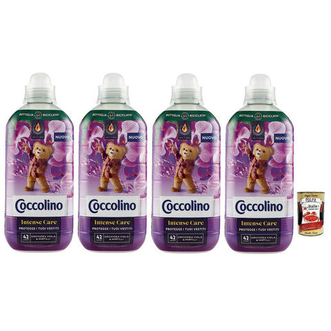 Coccolino Orchidea Viola e Mirtilli Intense Care Konzentrierter Weichspüler, Lila Orchidee und Blaubeeren, 42 Wäschen, 980 ml italienisch Original