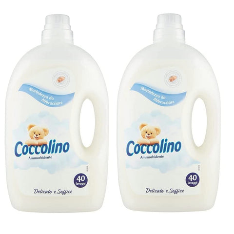 Coccolino Flüssiger Weichspüler Coccolino Ammorbidente Diluito Delicato e Soffice Verdünnter Weichspüler 40 Wäschen 2x 3Lt italienisch Original 8720181095191