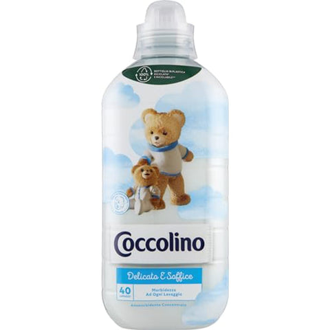 Coccolino Flüssiger Weichspüler Coccolino Weichspüler Konzentrat sanft & flauschig 1 l italienisch Original 8720181119231