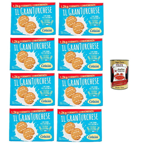 Colussi Granturchese Brot & Backwaren Colussi Granturchese Das Keks-Convenience-Format 8x1.2 kg 2 kg italienisch Original Kekse + kostenlos polpa 400 g 8032804040014