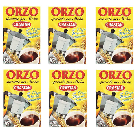 Crastan Orzo per moka kaffee Instant lösliche Gerste Getreidekaffee Kaffee 6x500g Original italienisch Getränk