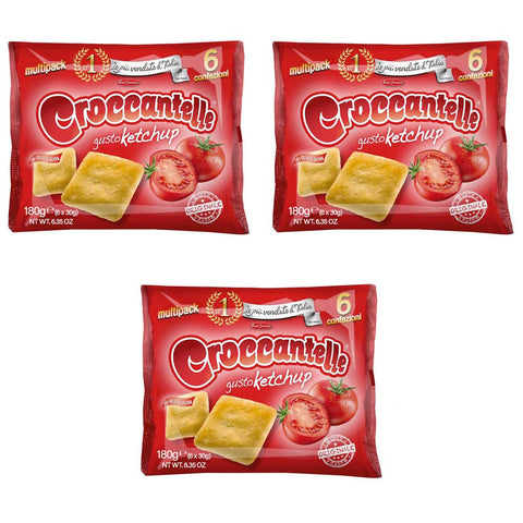 Croccantelle Gusto ketchup multipack (6 Umschläge) aus italien 3x 210 g Original italienisch