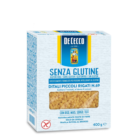 De Cecco Ditali Piccoli Rigati senza Glutine Glutenfrei pasta nudeln 20x400g Original italienisch