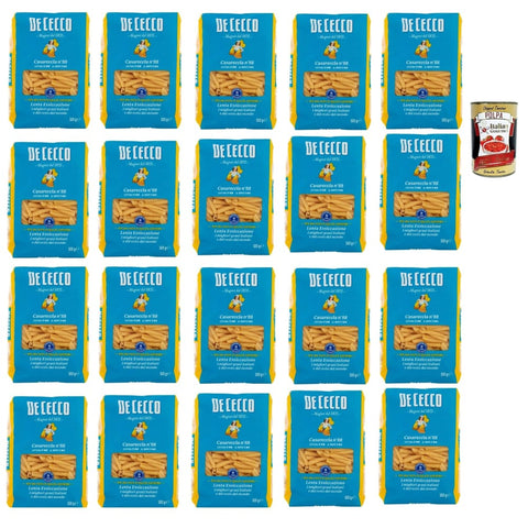 De Cecco Internationale Nudeln De Cecco Casareccia N°88, 100% Italienisch Pasta Nudeln 20x 500g Original italienisch inkl. Italian Gourmet Polpa 400g 8001250120885