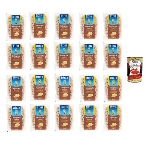 De Cecco Internationale Nudeln De Cecco Gnocchi di patate integrali, Pasta integrale, Vollkornnudeln, 20x 500g Original italienisch inkl. Italian Gourmet Polpa 400g 8001250013835