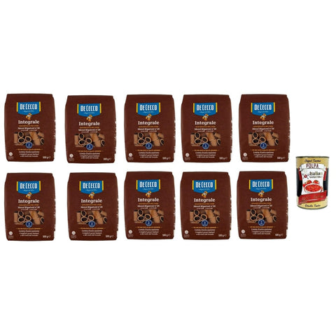 De Cecco Internationale Nudeln De Cecco Integrale Mezzi Rigatoni N° 26 Pasta integrale Vollkornnudeln 10x 500g italienisch Original 8001250006271