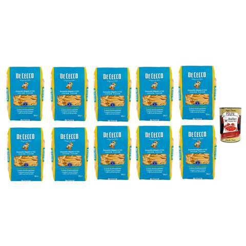De Cecco Internationale Nudeln De Cecco Pennette Rigate N°241 100% Italienisch Pasta Nudeln 10x500 g italienisch Original + kostenlos Polpa 400 g 8032804040014