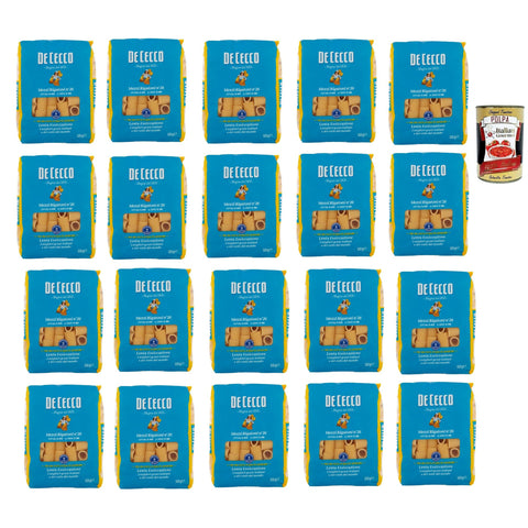 De Cecco Rigatoni N°26, 100% Italienisch Pasta Nudeln 20x 500 g Internationale Nudeln Original