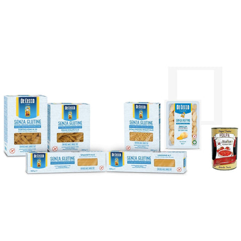 De Cecco Testpaket senza Glutine, Glutenfrei,100% Italienisch Pasta Nudeln gluten free 6x 400 G Original