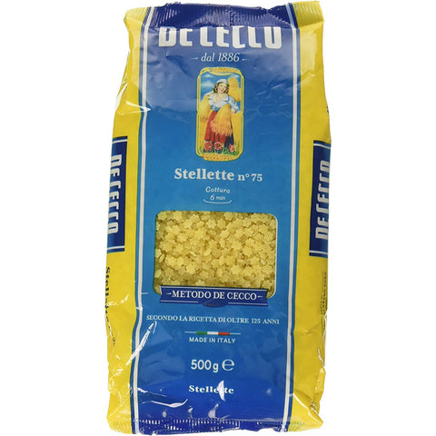 De Cecco Pasta 100% Stellette n° 75 kurze Pasta 20x500g Original italienisch