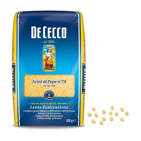 De Cecco Kurze Pasta De Cecco Pasta 100% Acini di Pepe n° 78 kurze Pasta 5x 500g italienisch Original 8001250120786