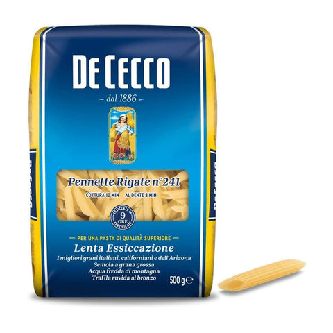 De Cecco Kurze Pasta De Cecco Pasta 100% Italienisch Pennette Rigate n° 241 kurze Pasta 500 g 10x italienisch Original 8001250122414