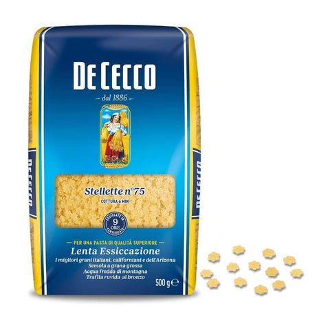 De Cecco Kurze Pasta De Cecco Pasta 100% Italienisch Stellette n° 75 kurze Pasta 500 g italienisch Original