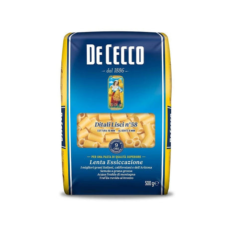 De Cecco Kurze Pasta De Cecco Pasta De Cecco 100% Ditali Lisci n°58 Nudeln kurze Pasta 24x 500g italienisch Original 8001250120588