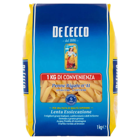 De Cecco Penne rigate 41 1x1kg Original italienisch Pasta