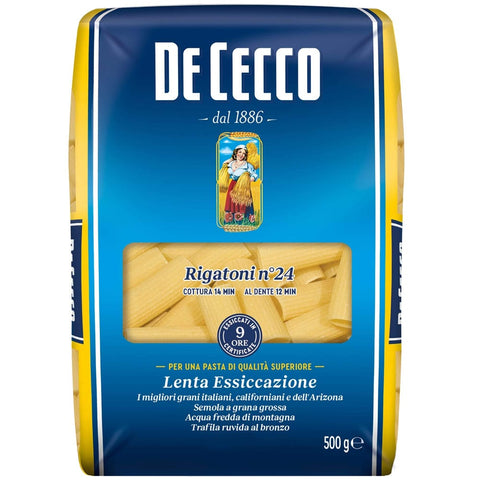 De Cecco Kurze Pasta De Cecco Rigatoni Pasta - 24 x 500 g Original italienisch 8001250005502