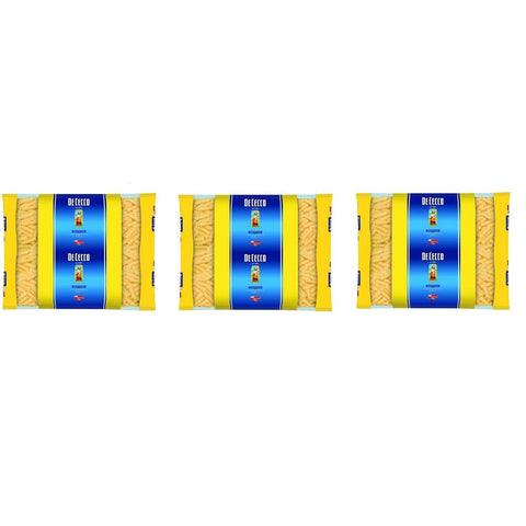 De Cecco Kurze Pasta De Cecco Tortiglioni Pasta di Semola di Grano Duro Hartweizengrieß Pasta 100% Italienische Pasta Kurze Pasta Packung mit 3 Kg 3x italienisch Original 8001250180230