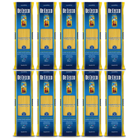 De Cecco Pasta 100% Spaghettini n. 11 Nudeln 10x500g Original italienisch