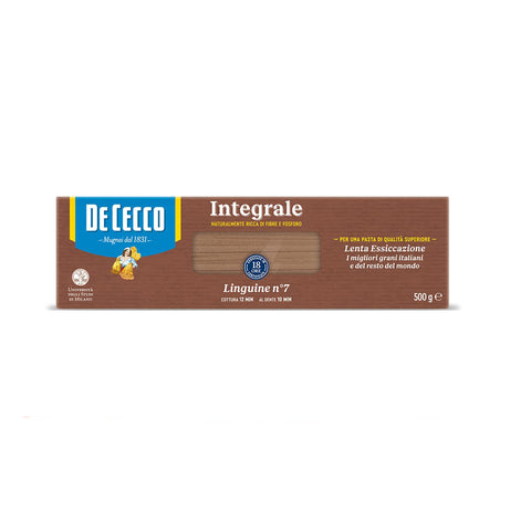 De Cecco Linguine n° 7 Integrali Vollkornnudeln Vollkorn Pasta Packung 3x500g Original italienisch