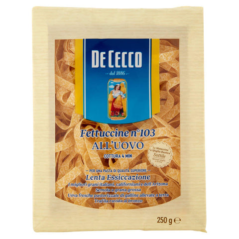De Cecco Fettuccine mit Ei, No.103 12x250g Original italienisch Pasta