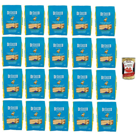 DE CECCO Nudelgerichte DE CECCO Candele Spezzate N°137, 100% Italienisch Pasta Nudeln 20x 500g Original italienisch inkl. Italian Gourmet Polpa 400g 8001250002266