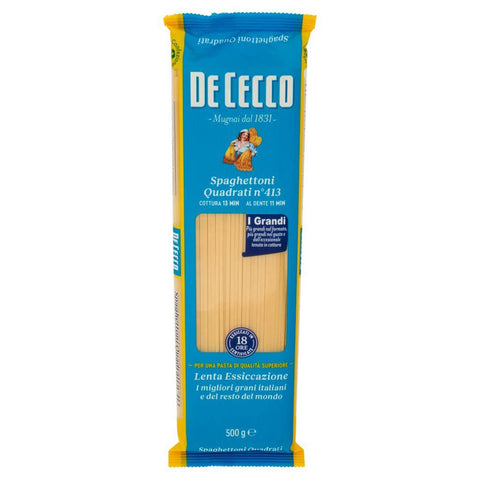 De Cecco Pasta 100% Italienisch Spaghettoni Quadrati N°413 Nudeln 500 g Nudeln & Pasta Original