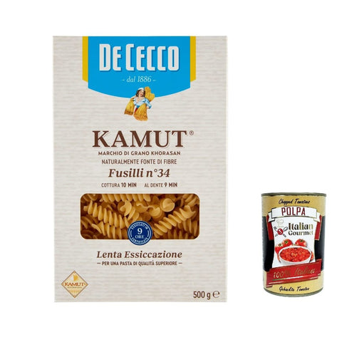 De Cecco Nudeln & Pasta De Cecco nudeln Pasta Fusilli N. 34 Kamut Marke von Khorasan Weizen 500 g italienisch Original 8001250009777