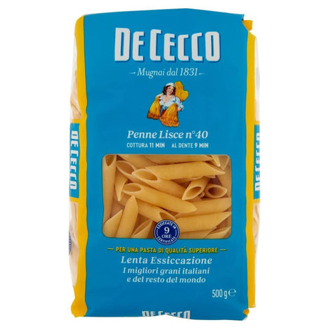 De Cecco Nudeln & Pasta De Cecco Pasta De Cecco 100% Italienisch Penne Lisce N°40 Nudeln 500 g 24x italienisch Original + kostenlos Polpa 400 g 8001250120403