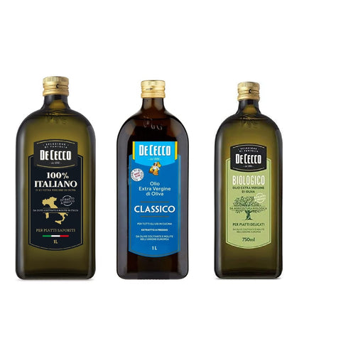 De Cecco Öl De Cecco Speiseöl Olio Extra Vergine Di Oliva Classico 100% italiano Biologico Extra Natives Olivenöl 100% Italienisches Öl Testpaket Original italienisch 8001250270016