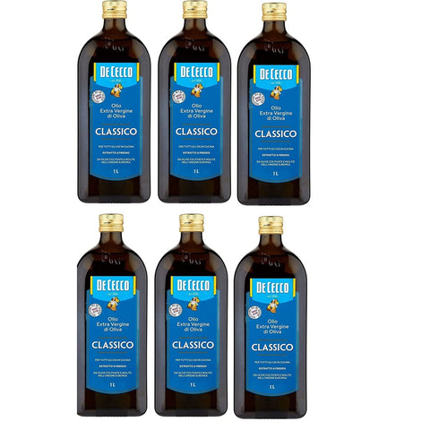 De Cecco Oliven De Cecco Classico Natives Olivenöl Extra Olio Extra Vergine 1 Lt nativ 6x Original italienisch 8001250220011