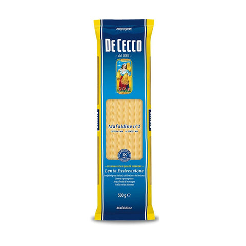 DE CECCO Mafaldine No. 2 Pasta 4er Pack ( 4 x 500 g italienisch Original