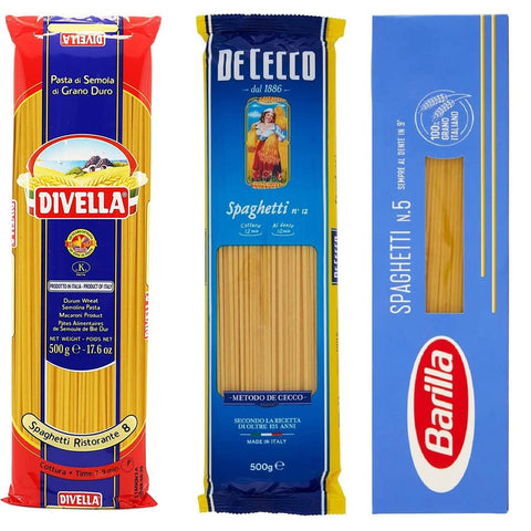 De Cecco Pasta De Cecco Nudeln kit Pasta De Cecco Barilla Divella Spaghetti Ristorante (12x500 g) - Vorratspaket italienisch Original 8001250120342